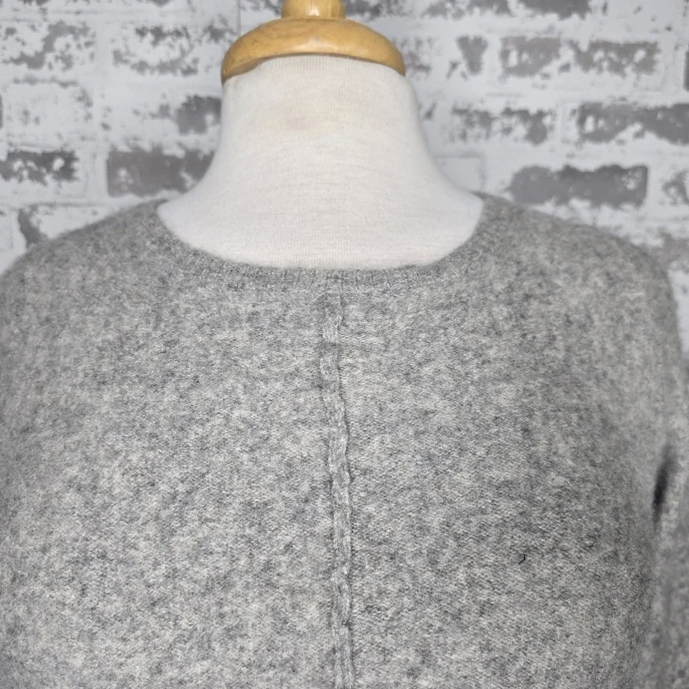 Chelsea & Theodore Cashmere Sweater Womens XL‎ Gray Zipper Pullover Long Sleeve